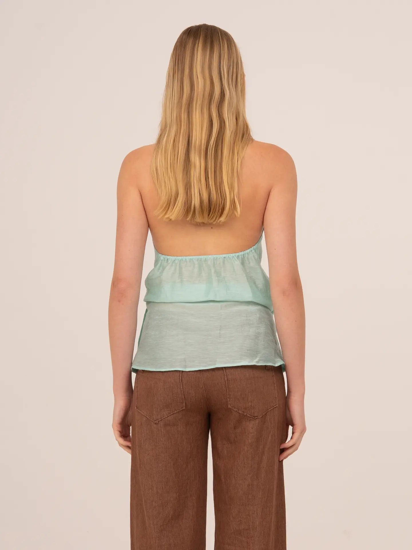 Carmen Says - Solea Mint Wrap Top