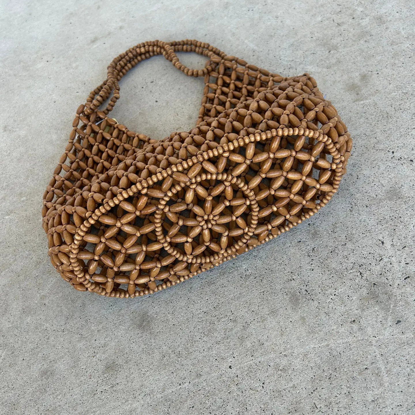 The Capri Beaded Bag - Brown