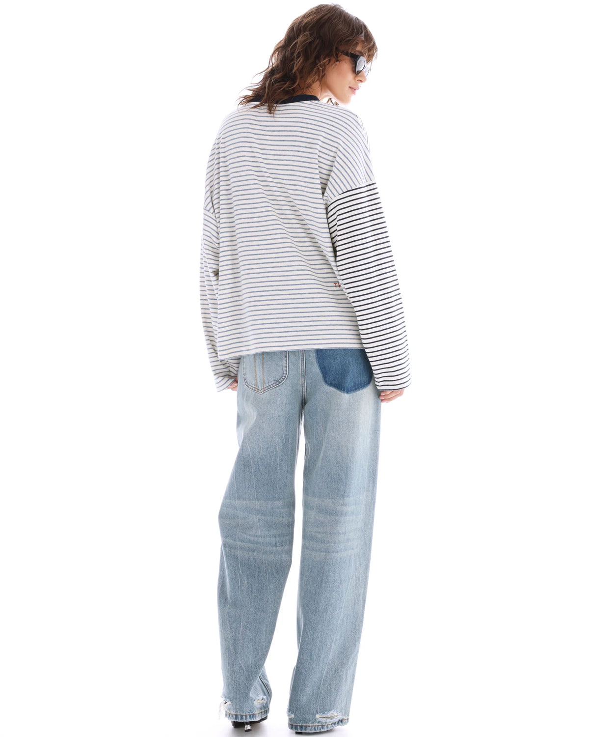 The Tales - Lexy Soft Stripe Patchwork Tee