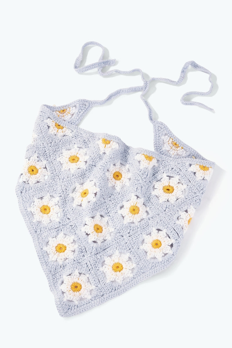 Eline L'atelier - Crochet Bandana Pale Blue