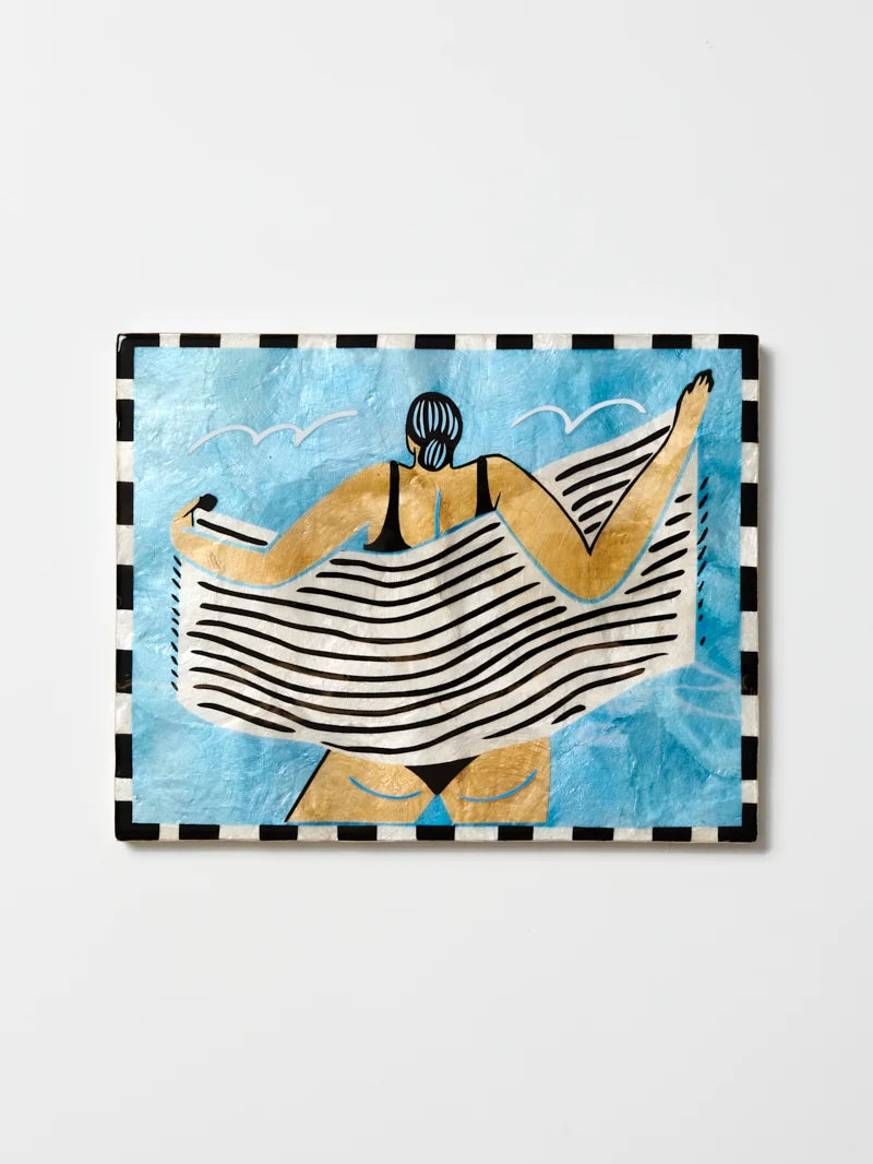 Jones & Co - Beach Day Wall Art Towel Off