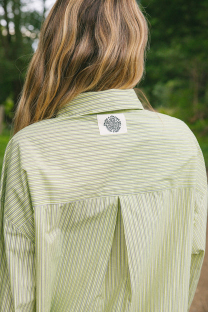 Cracker Day Club -  Electric Stripe Shirt - Lime