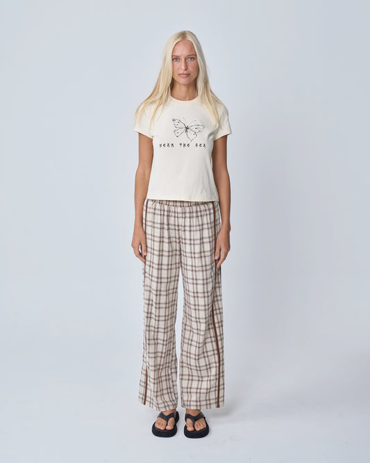Racer Pant - Brown Plaid
