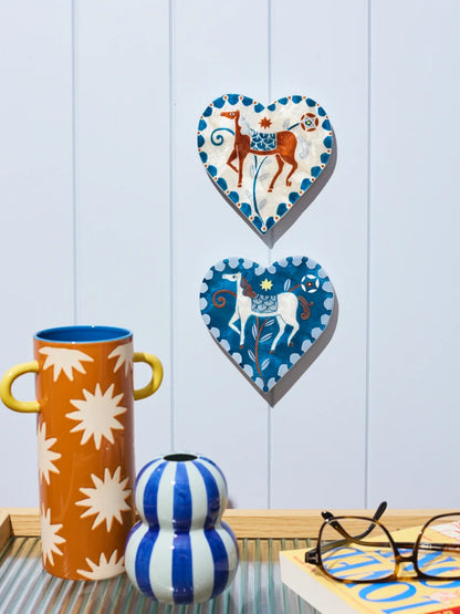 Jones & co - Paloma Heart Blue Horse