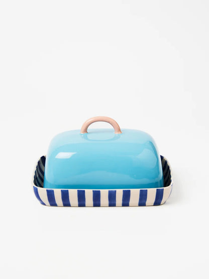 Jones & Co - Bloomie Blue Butter Dish