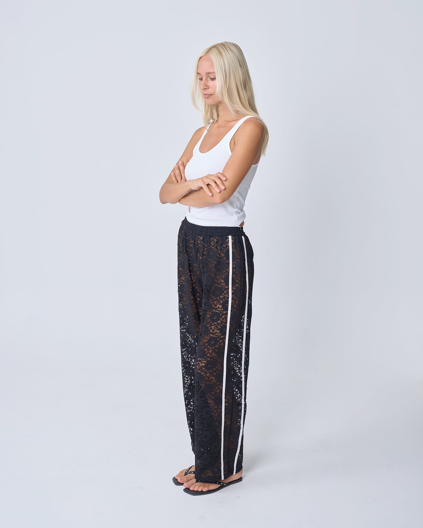 Near the Sea - Racer Pant Black Lace