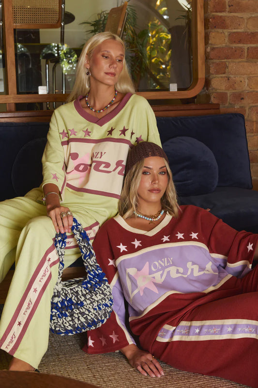 Only Lovers Left - Surf League Jersey - Burgundy