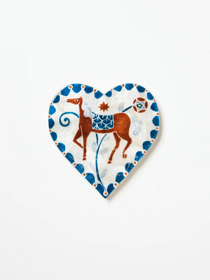 Jones & Co - Paloma White Horse Heart