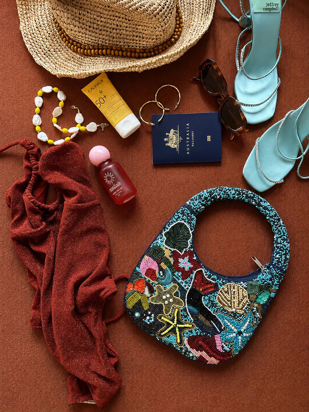 Under The Sea Beaded Bag