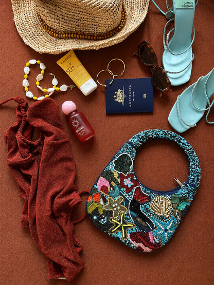 Under The Sea Beaded Bag