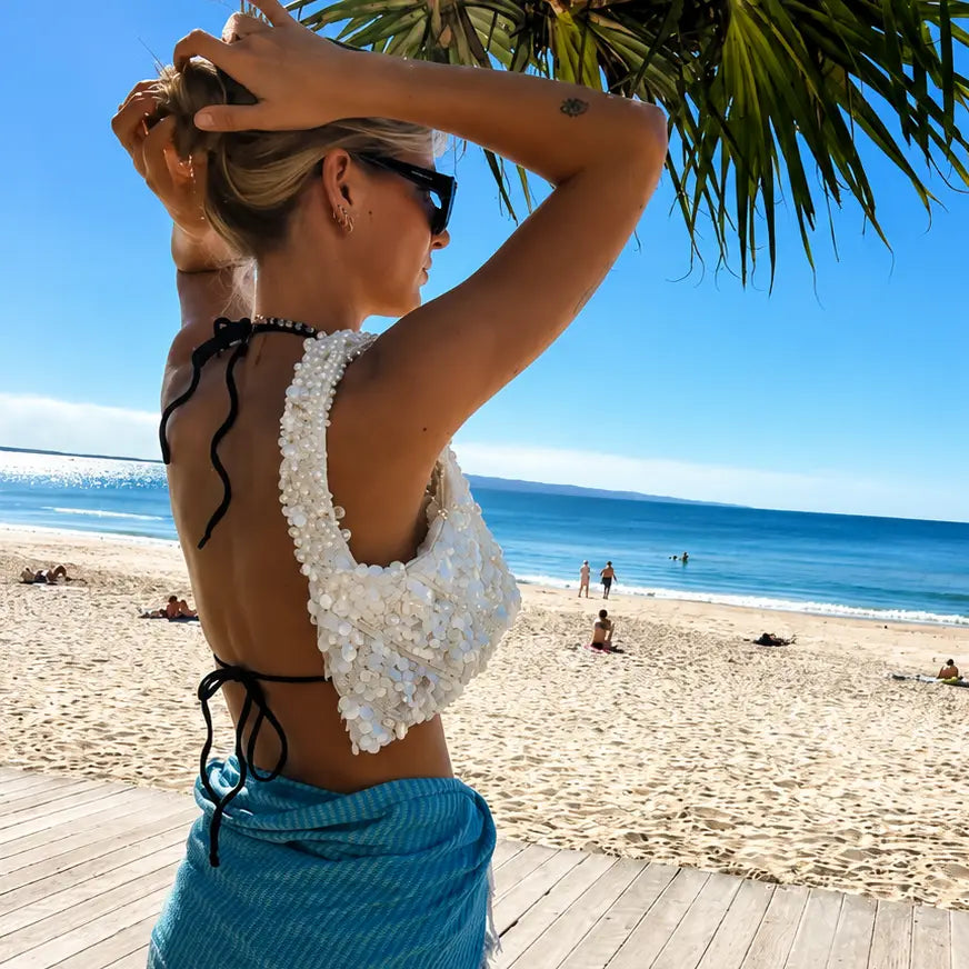 Isla Shell and Pearl Bag
