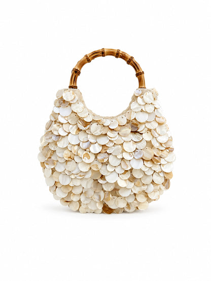 Aelia - The Amalfi Pearl Bamboo Bag