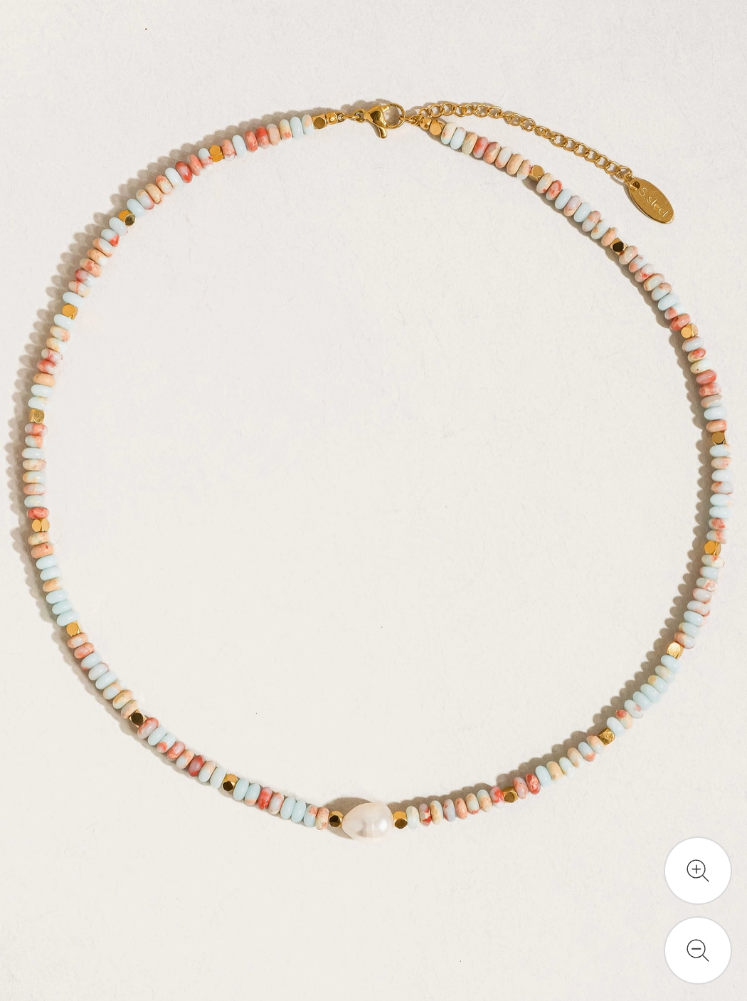 Boho Beaded Pearl Necklace Non-Tarnish
