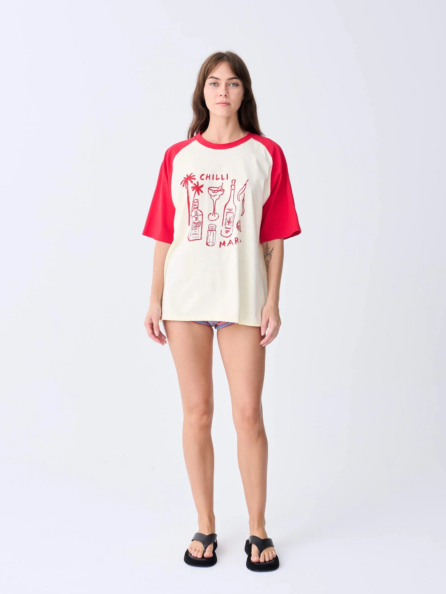 Chilli Marg Raglan Tee