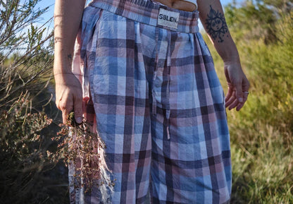 Sollen Co - Goldie Barrel Leg Pant in sunset check