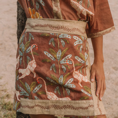 Wandering Folk - Eye of the Jungle Wrap Skirt - Hazel