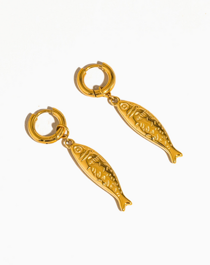 Fish Hoop Earring