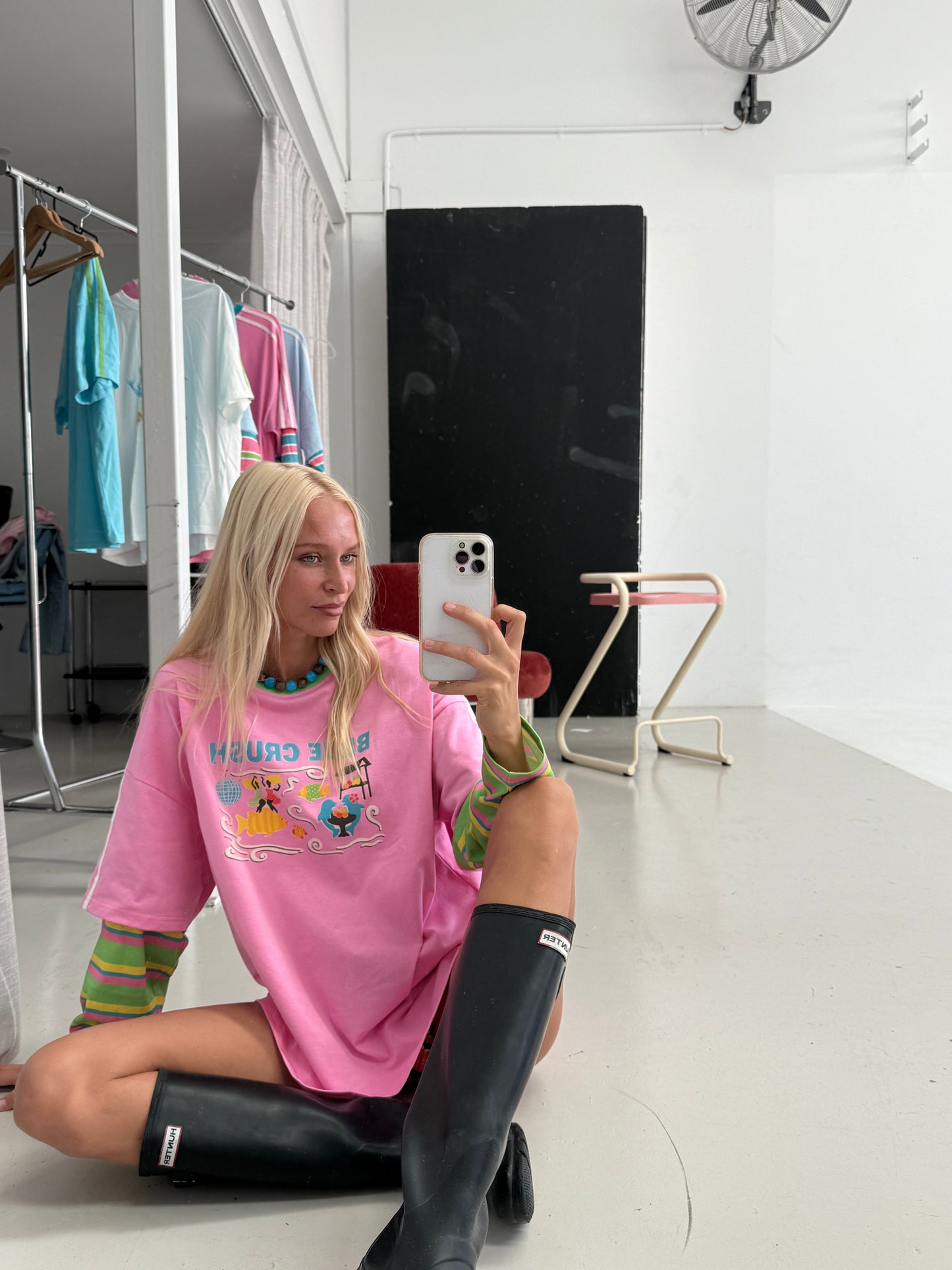 Spicy Dugong - Blue Crush LS Pink