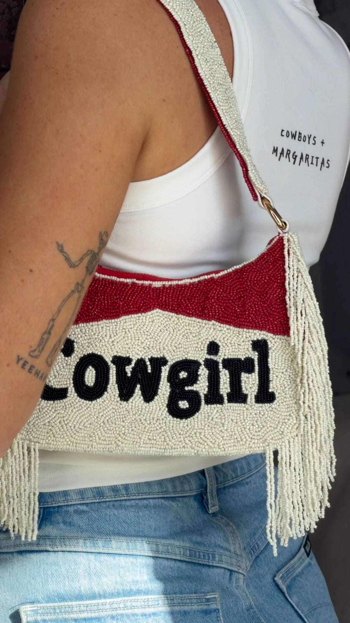 Aelia - Cowgirl Tassel Beaded Bag