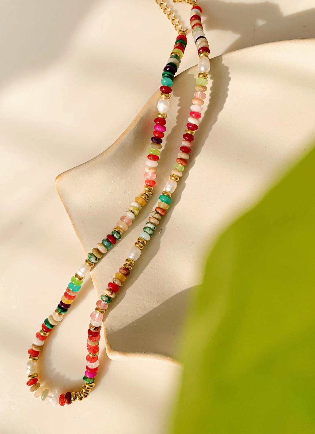 Sunny beaded necklace