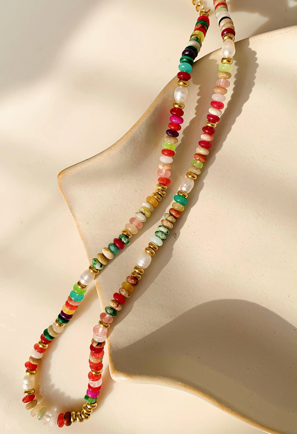 Sunny beaded necklace
