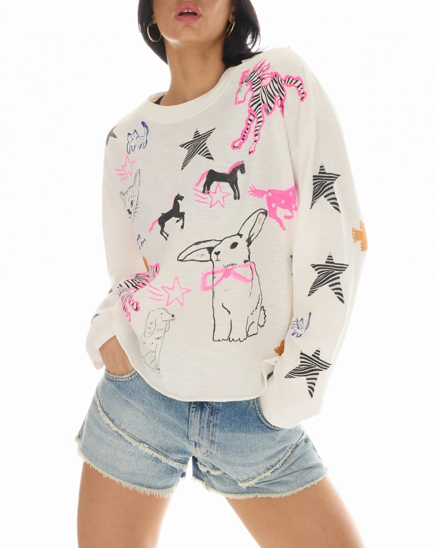 The Animal Illustrated Long Sleeve Tee