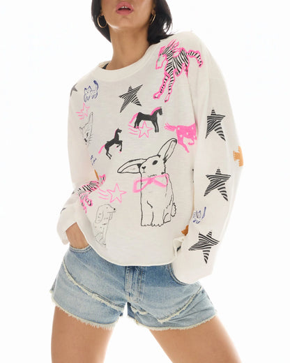 The Animal Illustrated Long Sleeve Tee