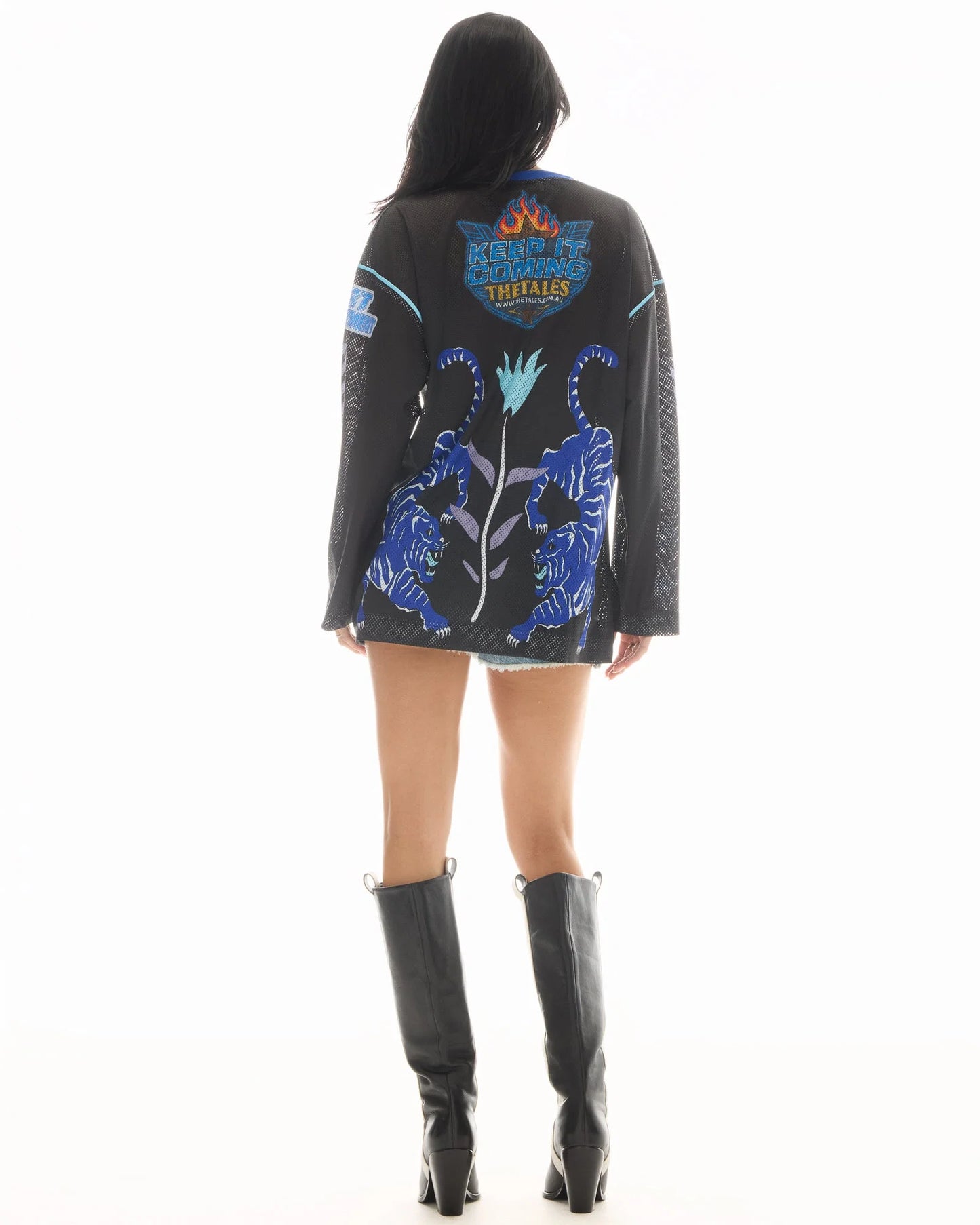 The Tales - Crouching Tiger Long Sleeve Football Jersey