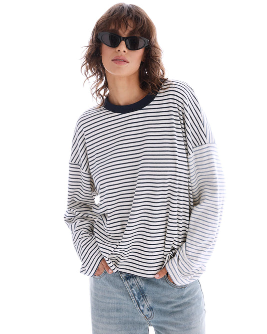 The Tales - Lexy Soft Stripe Patchwork Tee