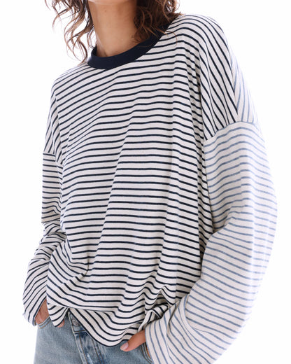 The Tales - Lexy Soft Stripe Patchwork Tee