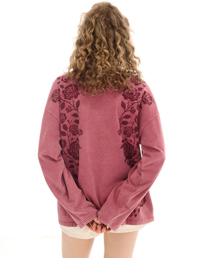 The Tales - Distorted Burnt Rose Longsleeve Tee