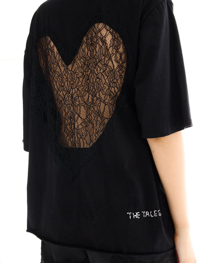 The Tales - Lace Back Heart Street Tee