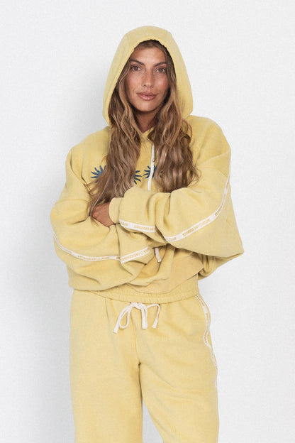 Cracker Day Club - Cloud Racer Sunburst Hoodie | Lemon