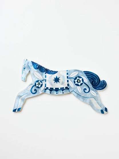 Jones & Co - Paloma Wall Art Blue Horse