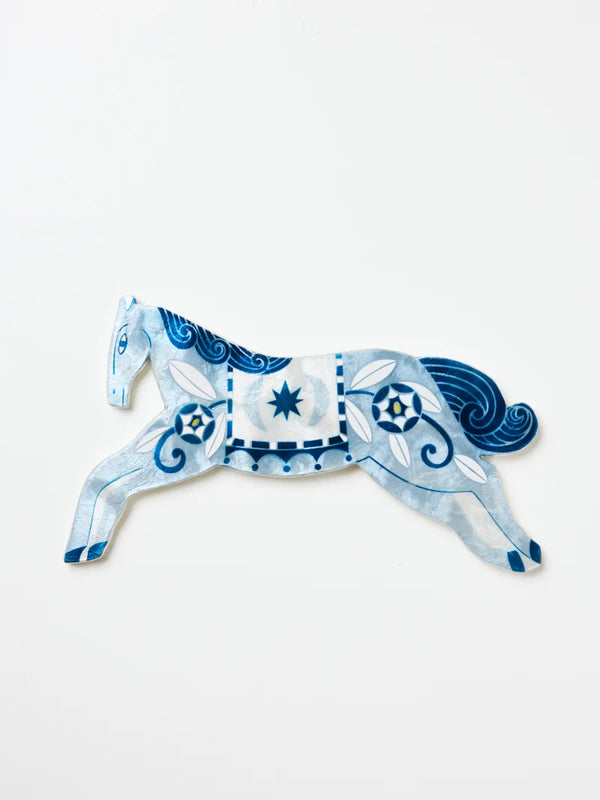 Jones & Co - Paloma Wall Art Blue Horse
