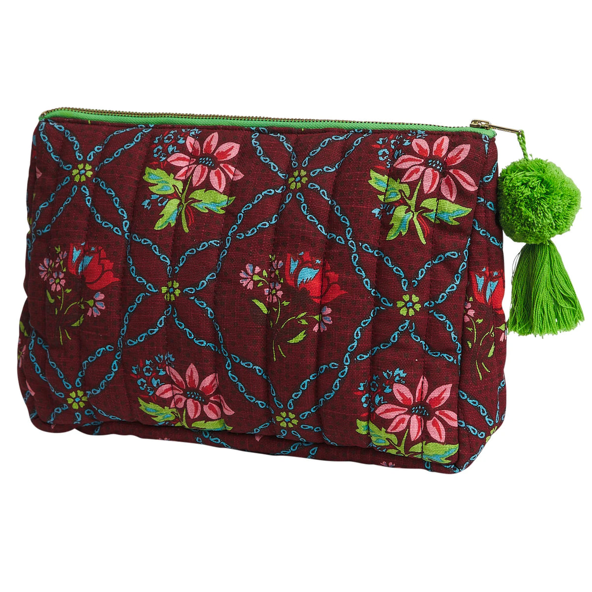 Sage & Clare - Norali Quilted Cosmetic Bag - Sienna
