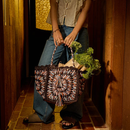 Sage & Clare - Solara Raffia Bag - Umber