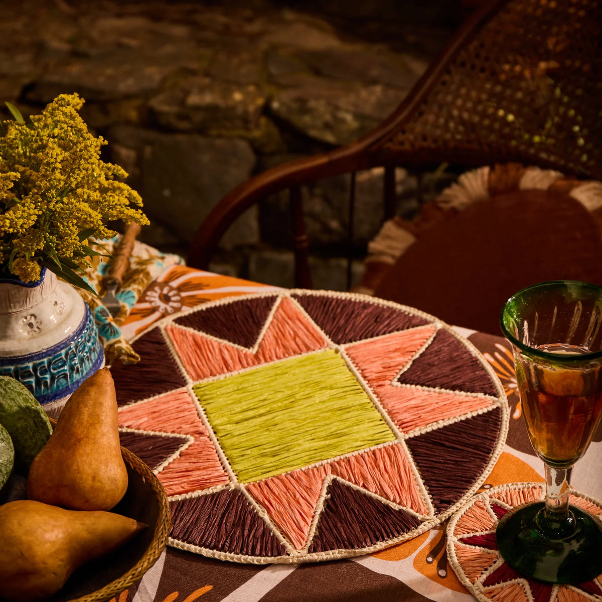 Sage & Clare - Harriet Placemat - Umber