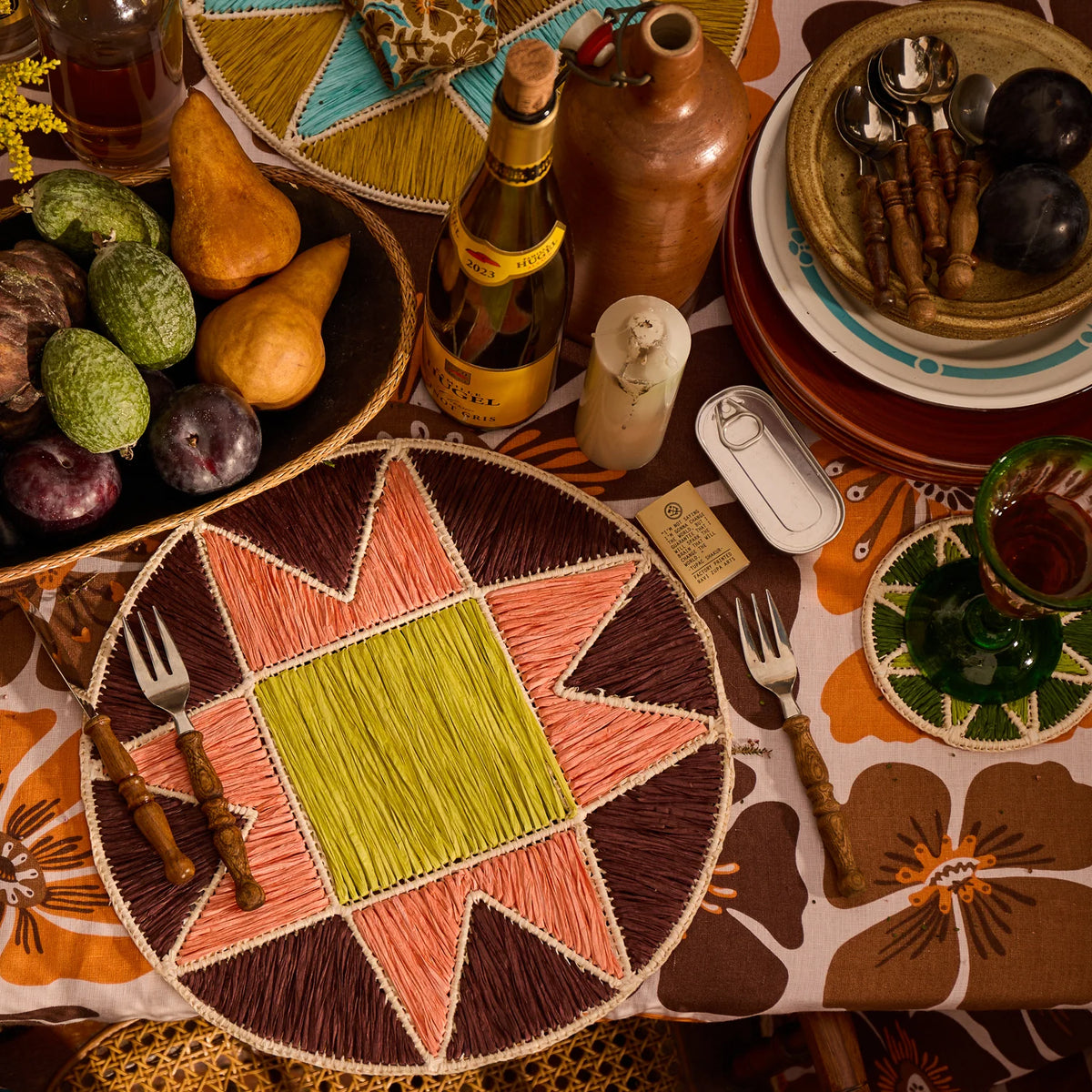 Sage & Clare - Harriet Placemat - Umber