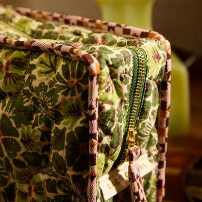 Sage & Clare - Magnolia Vanity Bag - Cactus Green