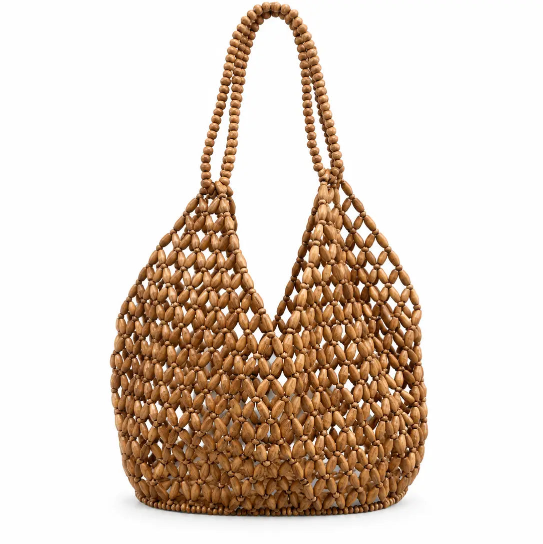 The Capri Beaded Bag - Brown