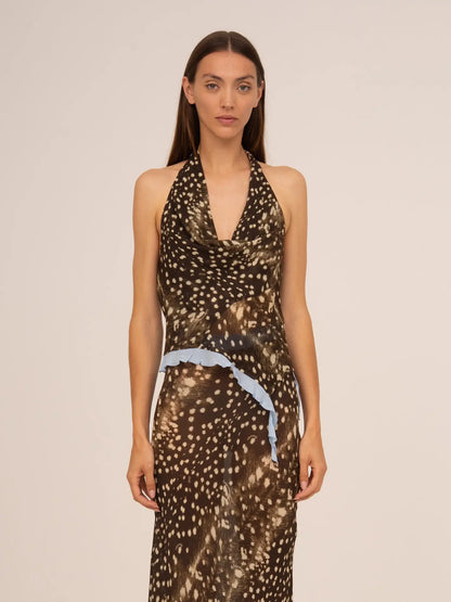 Carmen Says - Ice Noir Animal Print Top