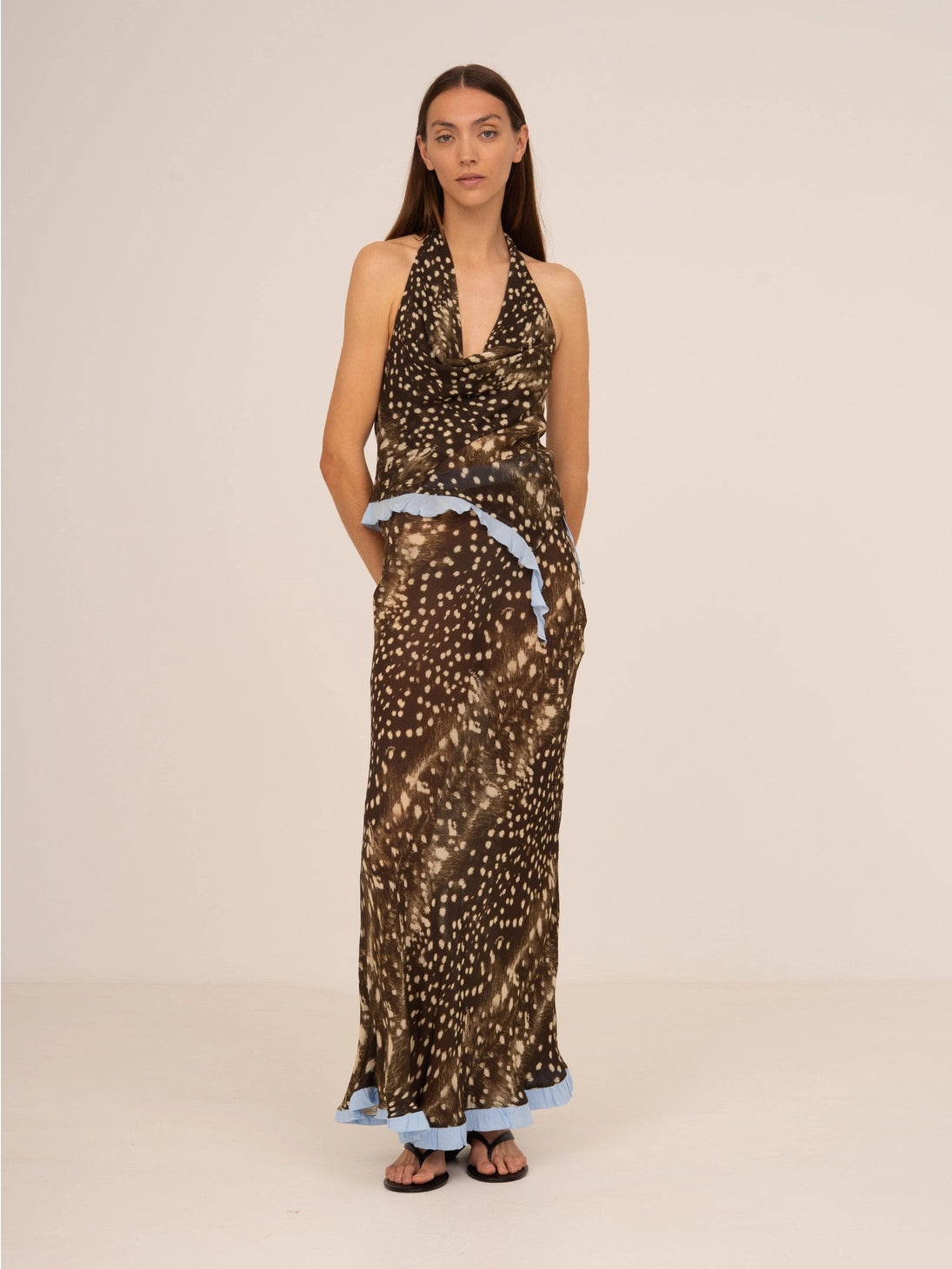 Carmen Says - Ice Noir Animal Print Top