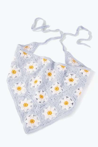 Eline L'atelier - Crochet Bandana Pale Blue