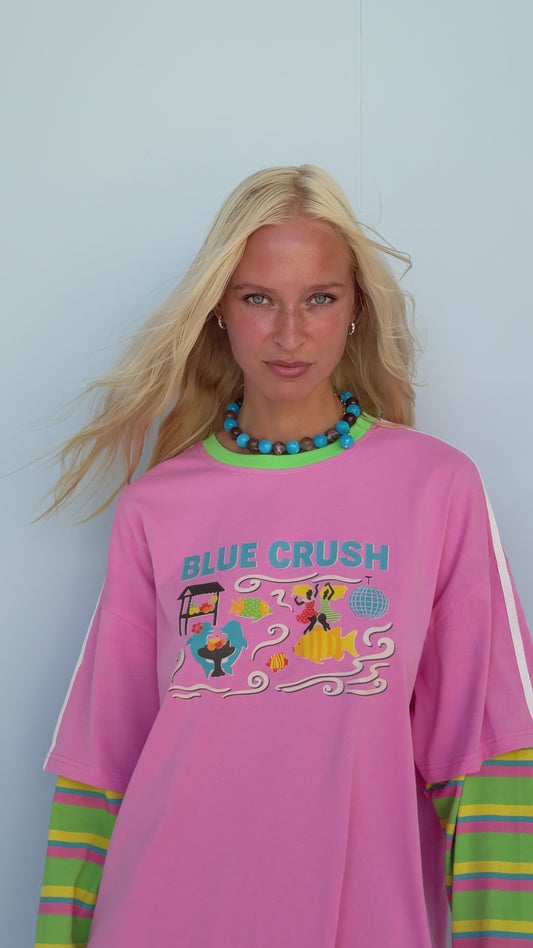 Spicy Dugong - Blue Crush LS Pink