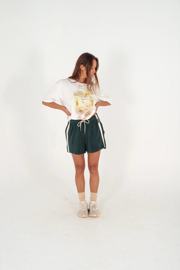 Atmosea - Terry Towelling Shorts – Forest Green