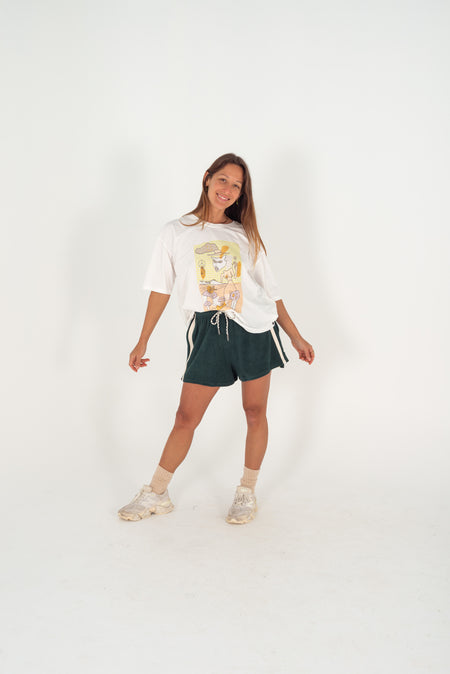 Atmosea - Terry Towelling Shorts – Forest Green