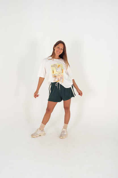 Atmosea - Terry Towelling Shorts – Forest Green